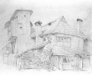 Corner of Houses by Jan Vermeer van Delft